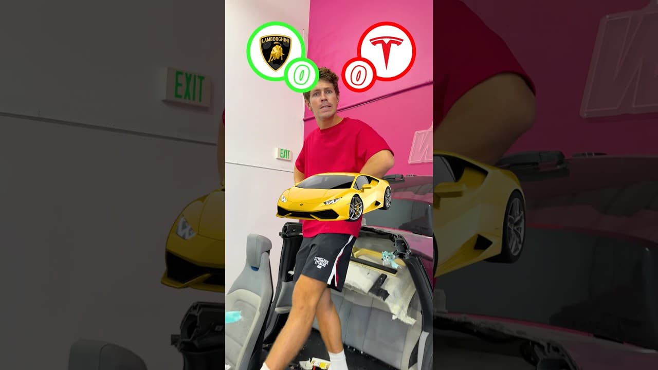 Lamborgini or Tesla?! 🏎️