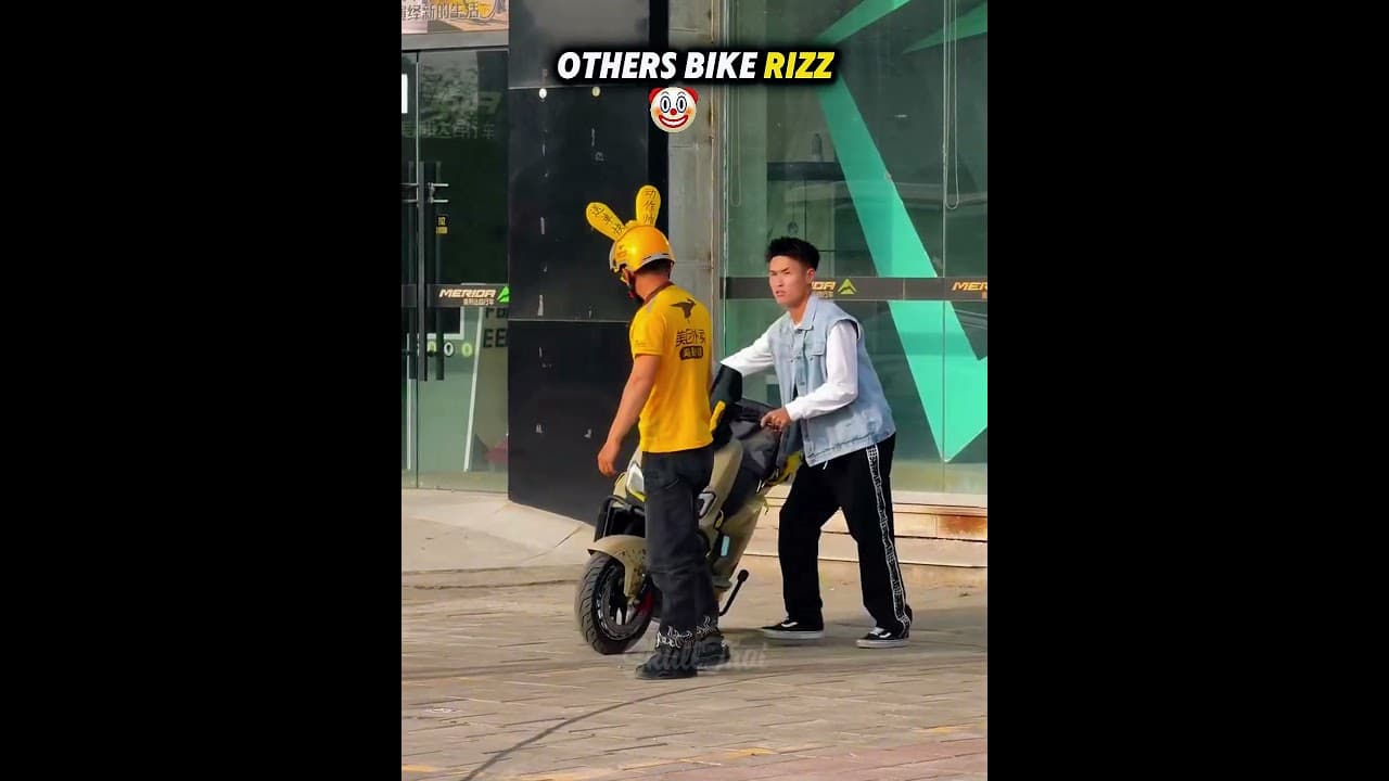 OTHER BIKERS RIZZ VS LAST ONE 💀 #edit #trending #trollface #troll #skulltroi #skulledit