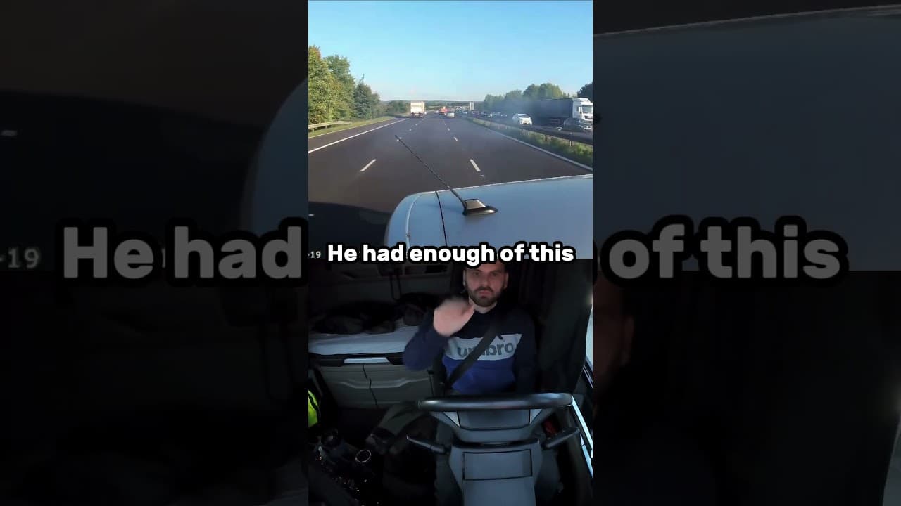 This Truck Driver Had Enough Of This... #trucker #truck  #truckdriver #road