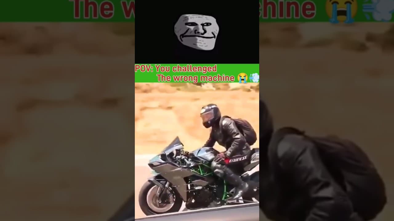 Bro woke up the Beast by mistake ☠️🏍️🔥