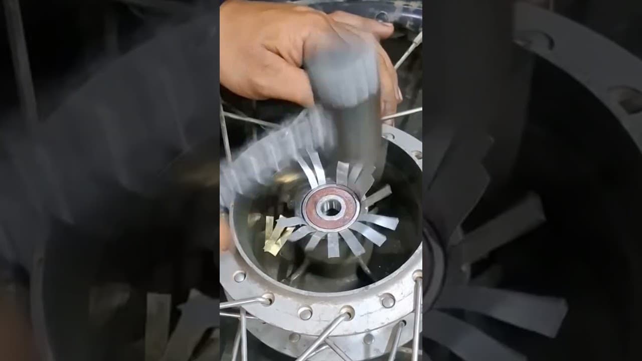 How to fix a damaged motorcycle wheel bearing mount #incujin
